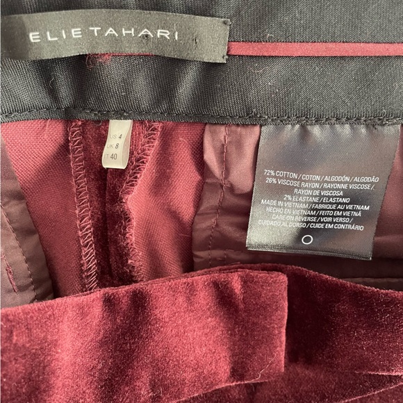 Elie Tahari Shea Velvet Pant - Picture 6 of 6